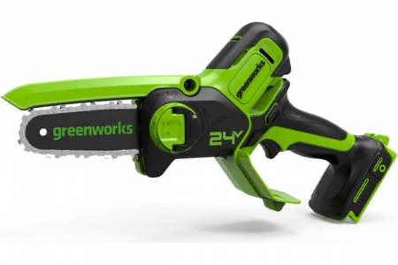 Пила мини цепная аккумуляторная Greenworks GD24CSMNX, 24V, 15см, бесщеточная, без АКБ и ЗУ