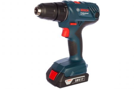 Дрель-шуруповерт аккумуляторная 18.0В/1.5Ач/54Нм. Bosch GSR 180-LI Professional 06019F8120