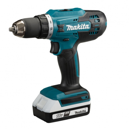 Дрель аккумуляторная Makita DF488DWE (18В,Li-ion,2х1.5Ач,0-400\1300об\мин,42Нм,БЗП 1-13мм)1.6кг кейс