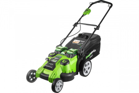 Газонокосилка аккумуляторная Greenworks TwinForce, 40V, 49 см, c 1хАКБ 4 Ач и ЗУ